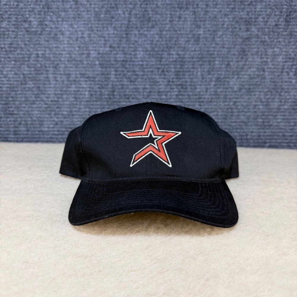 Vintage Houston Astros Hat Black Snapback Star Logo MLB Outdoor Cap Mens OSFM